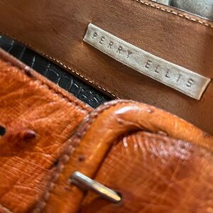 Vintage Perry Ellis Full Quill Ostrich Belt - Late 1970s?